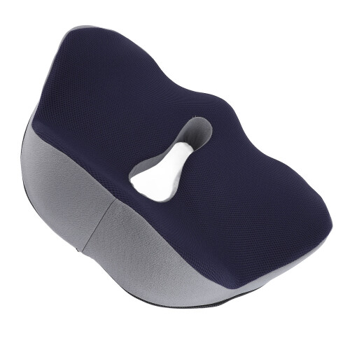 Cuscino Seduta Ergonomico Memory Blu Scuro 49x41x15cm 2