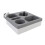 Sofa bekerhouder snack tray 360 draaibaar grijs 5