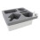 Sofa bekerhouder snack tray 360 draaibaar grijs 2