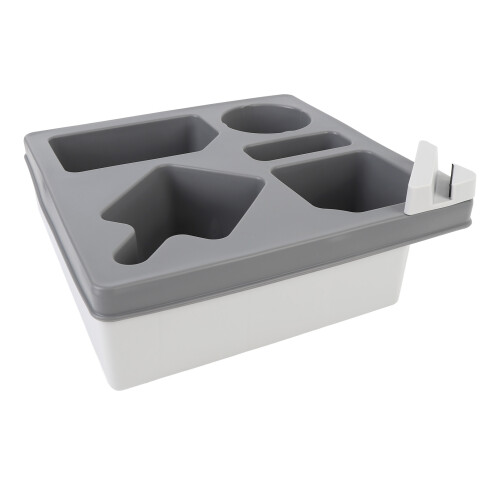 Sofa bekerhouder snack tray 360 draaibaar grijs 1