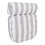 (Striped) Bathtub Pillow 6 Suction Cups Grey 3
