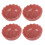 (Pink) 4Pcs Ceramic Oil Burner Diffuser Bowl Crackle Ice Pattern 3