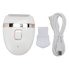 (White) USB Rechargeable Waterproof Electric Hair Trimmer