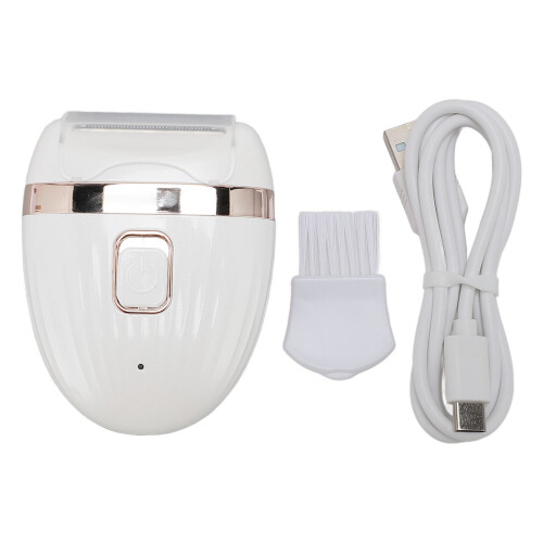 (White) USB Rechargeable Waterproof Electric Hair Trimmer