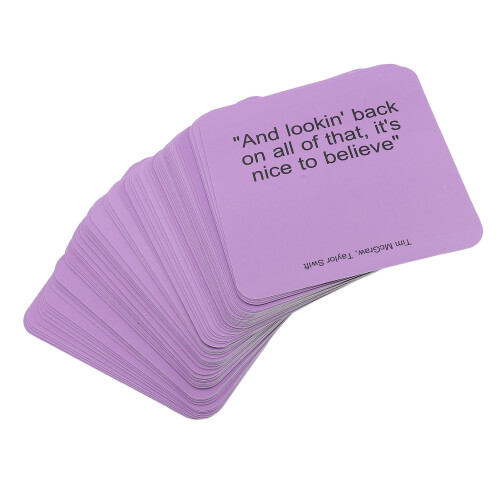 Family Lyrics Trivia Card Game 2