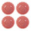 (Pink) 4Pcs Ceramic Oil Burner Diffuser Bowl Crackle Ice Pattern 4
