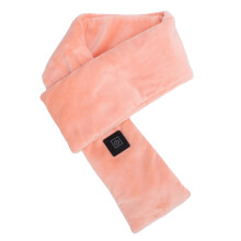 (Orange Pink) Heated Neck Wrap Carbon Fiber 3 Heat Levels Electric Scarf Yellow