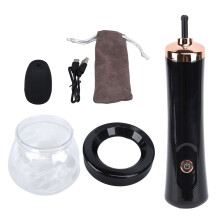 (Black) Elektrischer Make-up-Pinselreiniger Typ C 3 Stufen Weiß