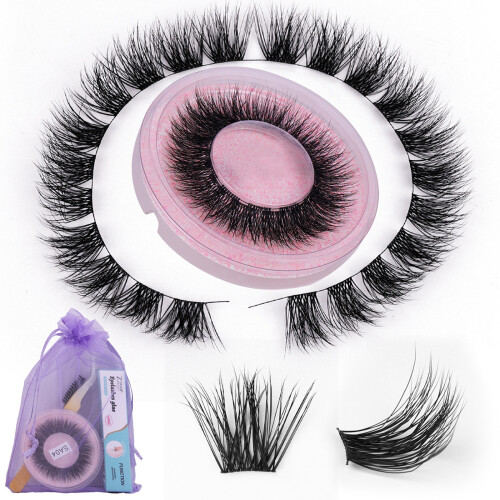 Z'LRAQI BEAUTY DIY False Eyelashes C Curl