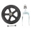 6" Wheelchair Front Wheels Steel Bearing Fork Replacement 1