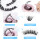 Z'LRAQI BEAUTY DIY False Eyelashes C Curl 3