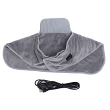 (Gray) Heating Neck Wrap 3 Temp/Timer Velvet Y