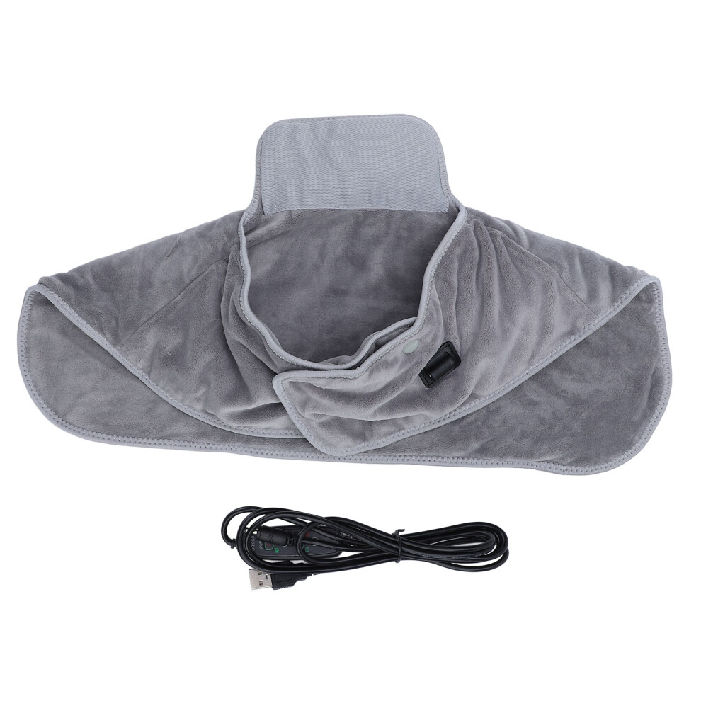 Gray/Yellow () Heating Neck Shoulder Wrap 3 Temp 3 Timers Velvet