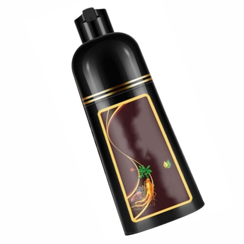(Wine Red) Haarfarbe Shampoo 500ML Dunkelkaffee 2