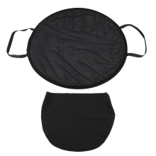 26 Zoll Faltbarer Wäschekorb Schwarz 300 Mesh