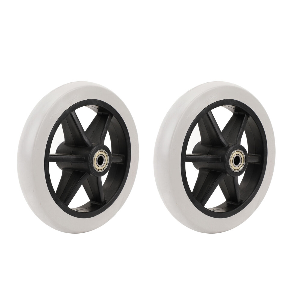 2PCS 6 Inch Grey Widened Wheelchair Front Caster Replacement