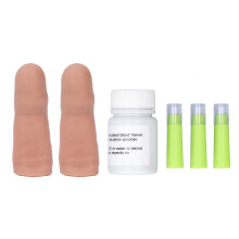 Blutzucker-Testpraxis Fingermodell für Krankenpflege