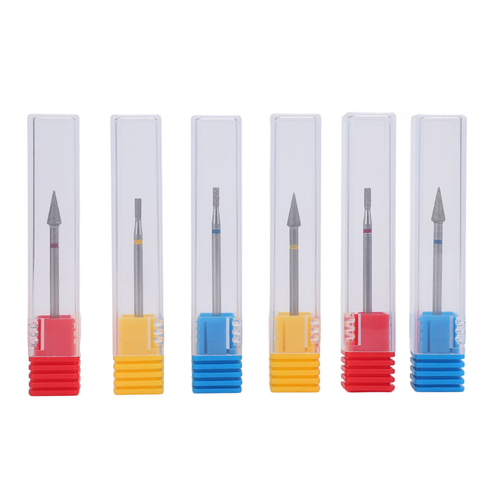 6Pcs Tungsten Carbide Nail Drill Bits Set For Acrylic Gel 461605265308