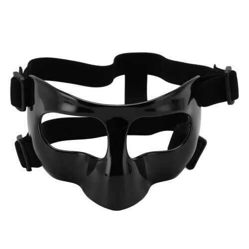 (Black) Adjustable Clear Sports Nose Guard