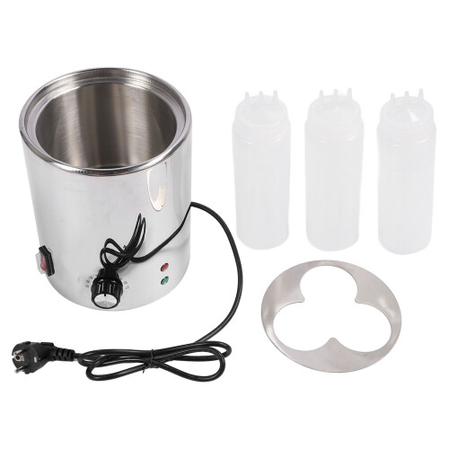 (EU Plug 220V) Elektrischer Soßenwärmer Edelstahl 220V