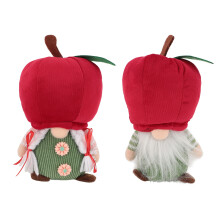 Rode Appel Gnome Koppel Decoratie Nagelstudio