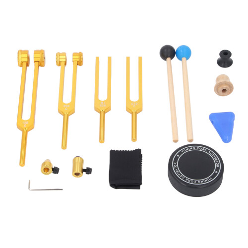 Aluminium-Stimmgabel-Set mit Hammer für Yoga 2