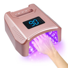 Cordless UV LED Nail Lamp 80W 52LEDs Quick Dry 4 Timer