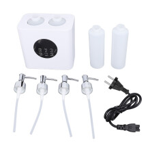 (EU Plug) Massageöl-Wärmer 4x250ml Flaschen Doppelbohrung 100W Temp US-Stecker