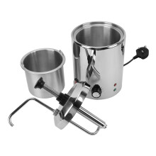 (GB Plug 220V) Nacho-Käse-Wärmer Edelstahl 360 Drehung 220V US-Stecker