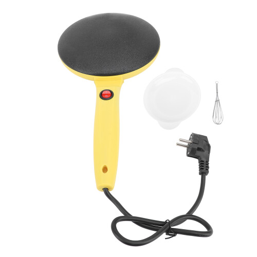 (EU Plug 220V) 8" Electric Crepe Maker Nonstick Auto Temp Control US Plug 110V