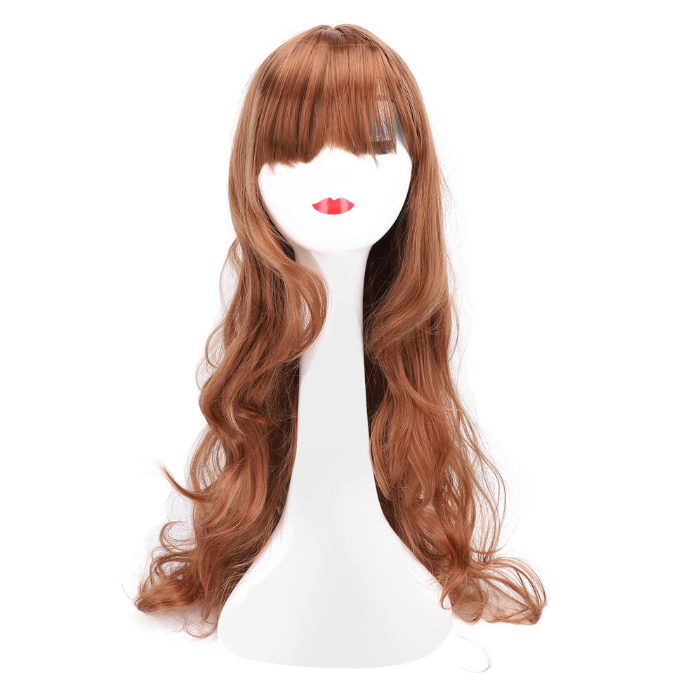 Long Wavy Wig Curly Heat Resistant Breathable Cosplay Wig for Women