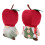 Rode Appel Gnome Koppel Decoratie Nagelstudio 5