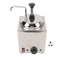 (UK Plug 220V) Elektrischer Käse-Spender Edelstahl Schokoladen-Wärmer 220V UK