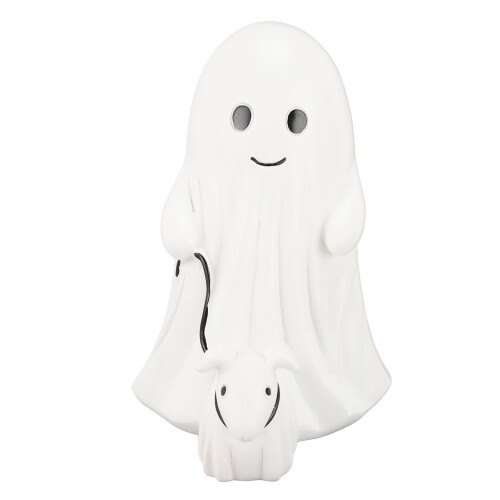 (Men Type) Resin Ghost Dog Statue Tabletop Decor