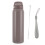 (Brown) Isolierte Edelstahl-Wasserflasche mit Kugelstrohblau 1