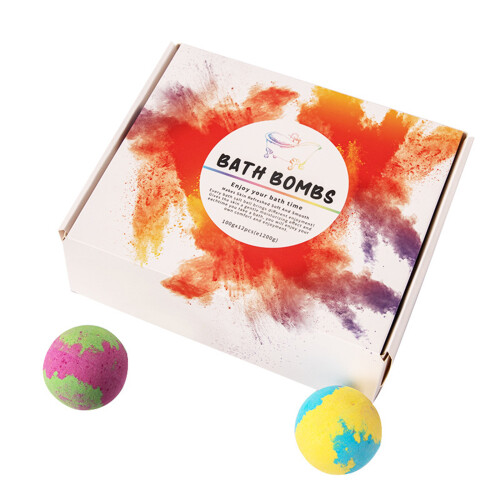 100g*12PCS Aromatherapy Bath Bombs Essential Oil Salt Balls