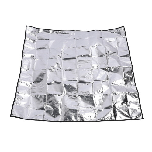 39" 4-Layer Silver Fireproof BBQ Grill Pad