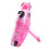 Mini Portable Eyelash Curler Clip with Rubber Pink 4