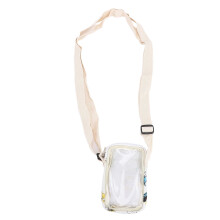 Portable Transparent Soft Shell Shoulder Pouch with Adjustable Strap