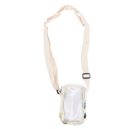 Portable Transparent Soft Shell Shoulder Pouch with Adjustable Strap