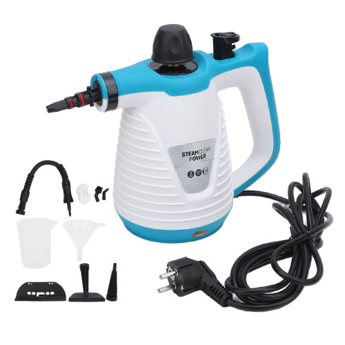 (EU Plug 220-240V) Handheld Steam Cleaner 350ml 9 Acc US Plug