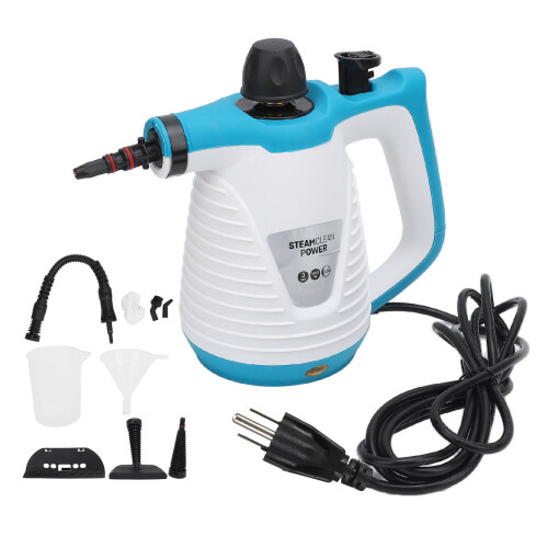 (US Plug 110V) Handheld Steam Cleaner 350ml 9 Acc US Plug