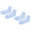 (L) 2x Brede Antislip Sokken Blauw L 2