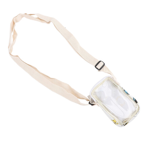 Portable Transparent Soft Shell Shoulder Pouch with Adjustable Strap 2
