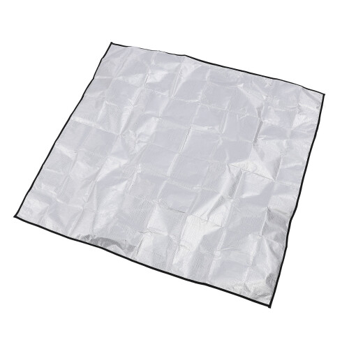 39" 4-Layer Silver Fireproof BBQ Grill Pad 1