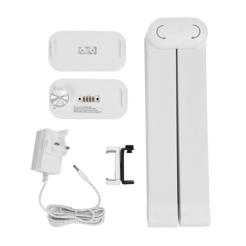 (GB Plug) Luce per Unghie Pieghevole 40W 3000K-6000K con Supporto