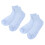 (S) 2x Brede Antislip Sokken Blauw L 3