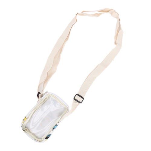 Portable Transparent Soft Shell Shoulder Pouch with Adjustable Strap 1