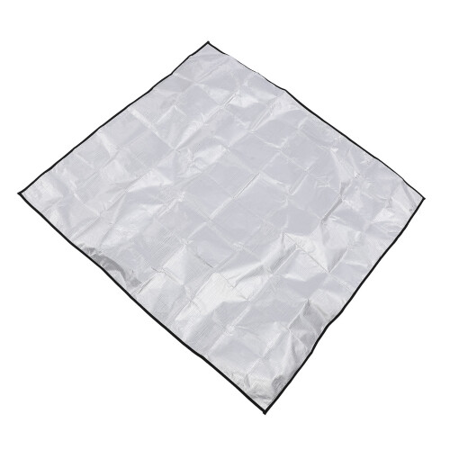 39" 4-Layer Silver Fireproof BBQ Grill Pad 2