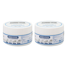 2x 100g Reinigungscreme mit Schwamm für Schuhe & Auto